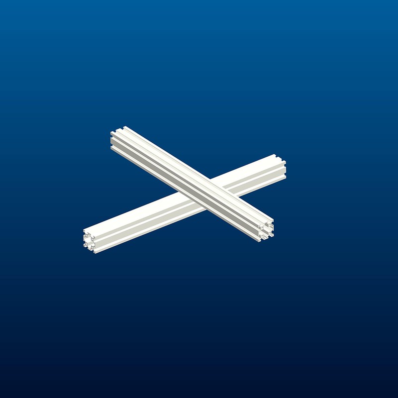 Silver 4040 Aluminum Extruded Profile European Standard Linear Rail 4040