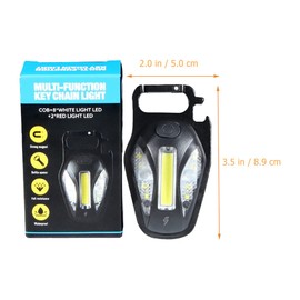 Operitacx Keychain Light Emergency Pocket Light for Outdoor Hiking Camping Aluminum Alloy Abs Material