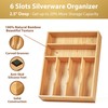 Umilife Kitchen Drawer Organizer, 12 Inch Silverware Utensil Tray Holder,