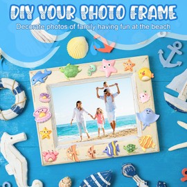 Pack of 50 Mini Figures Ocean, Miniature Sea Creatures, Sea Animals Figures, Miniature Decoration, for DIY Micro Landscape, Aquarium, Garden, Dollhouse Decoration