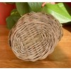 Vintage 1980's Wicker Basket w/ Handle Small Miniature 4"L X