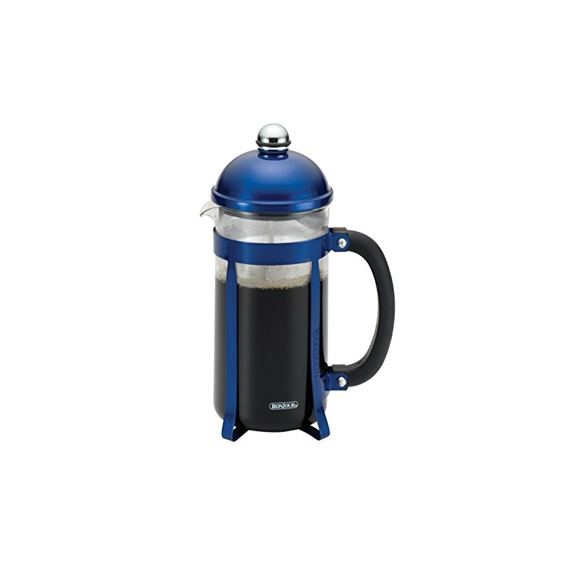 BonJour Coffee 8-Cup Maximus French Press, Blue
