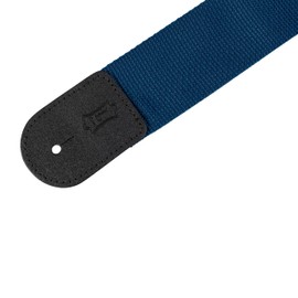 Levy's Leathers 2" Polypropylene Guitar Strap with Genuine Leather Ends and Tri-glide Adjustment. Navy (M8POLY-NAV)