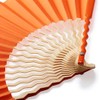 [Nishikawa Shoroku Shoten] GIZAGIZA Hand Fan (Orange)