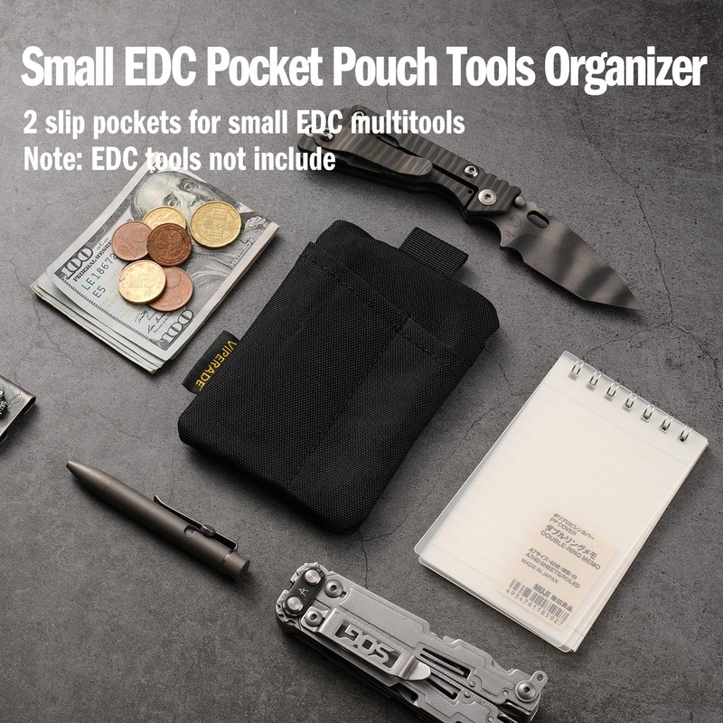 VIPERADE VE29 EDC Pouch, Pocket Organizer with 3 EDC Pocket