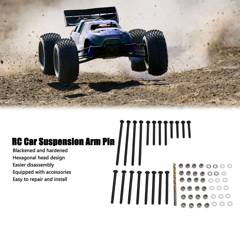 RC Car Suspension Arm Pin Accessory 45 Steel Front Rear