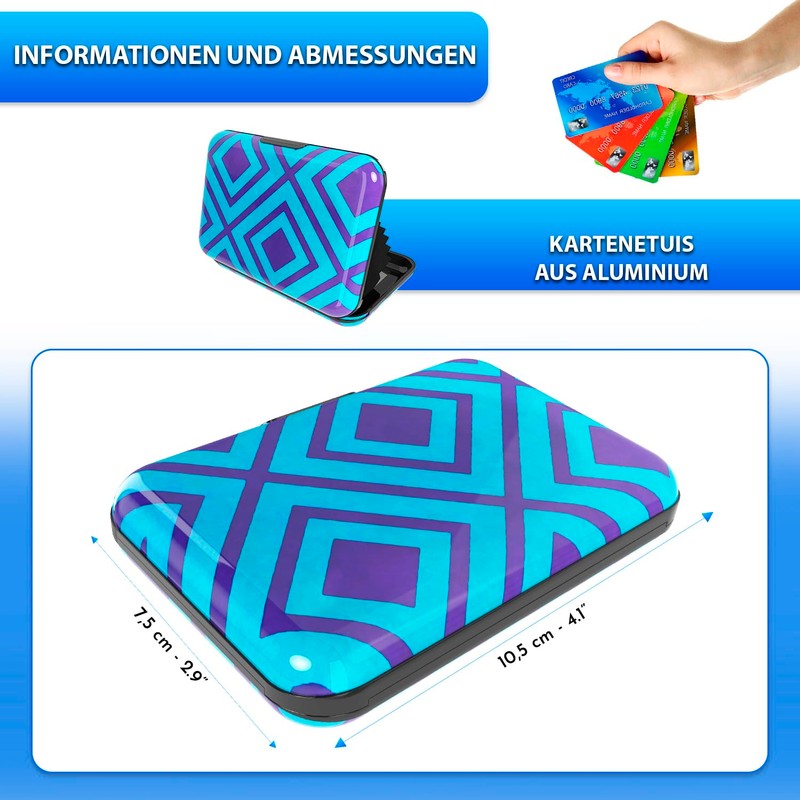 Card Holder for Men and Women, Aluminium with RFID Locking