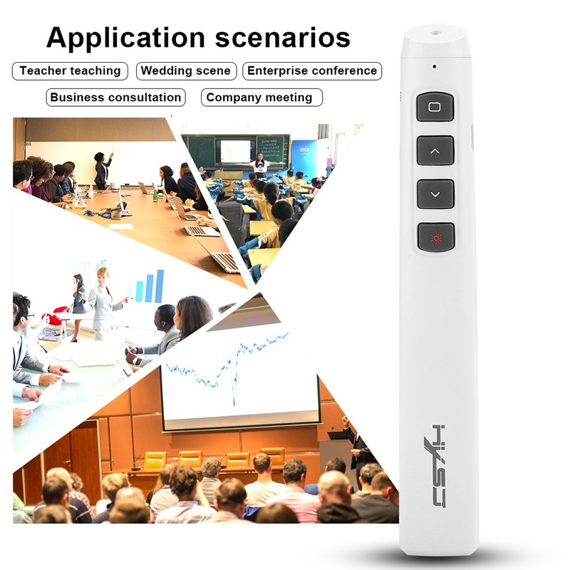 PP932 Wireless Pointer PPT Page Turning Pen Laser Presenter USB