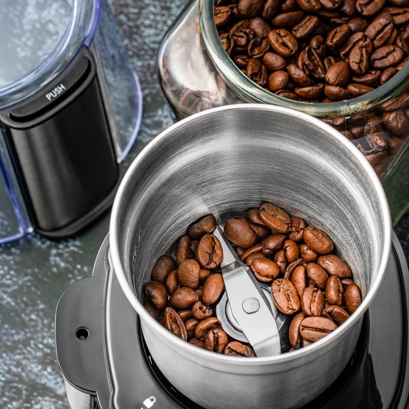 OVENTE Electric Coffee Grinder, 200W Powerful Coffee Bean & Spice