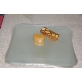 Candy Wrappers for Caramels, 300 Pcs 5" x 5" Clear Cellophane for Homemade Caramel Nougat