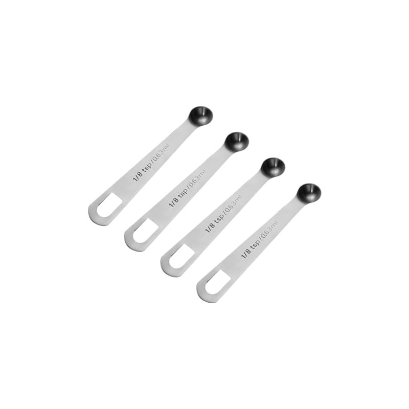 FSSTUD 4 Pcs Mini Stainless Steel Measuring Spoon Small Measure