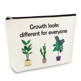 Plant Lover Makeup Bag Plants Gift for Girls Women Cosmetic Bag Gardening Gifts Botanical Themed Gifts for Sister Friends Daughter Aunt Bestie Christmas Birthday Gift Zipper Travel Toiletry Pouch