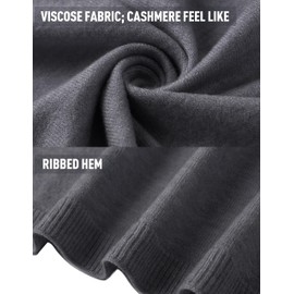 PULI Women's Versatile Knitted Shawls Scarf Poncho Sweater with Buttons Light Weight Spring Summer Fall Shawl Wrap