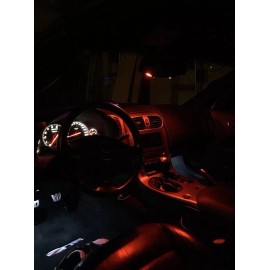 N/A 2005-2013 c6 Corvette Interior Red LED Plug-N-Play Upgrade Kit (Free Shipping)