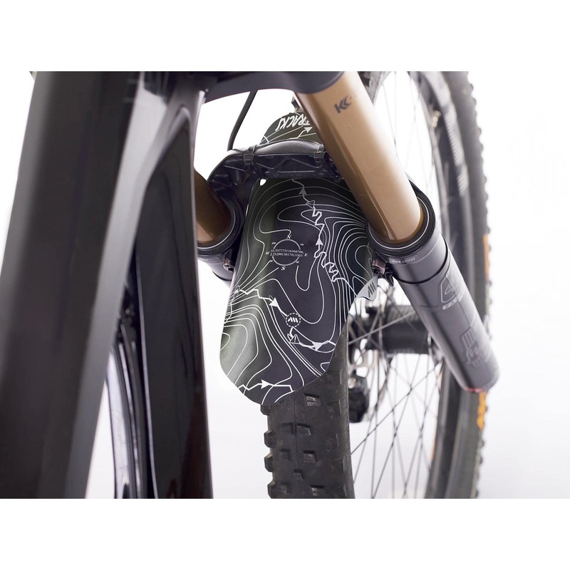 Guardabarros de rueda delantera para bicicleta, protección ligera y duradera,