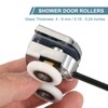 uxcell 25 mm Shower Door Rollers, Double Shower Door Runners