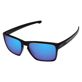 LenzReborn Polarized Lens Replacement for Oakley Sliver XL OO9341 Sunglass - Ice Blue - Polarized Mirrored