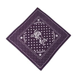 IL BISONTE Bandana Handkerchief, Women's, Men's, Unisex, navy
