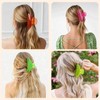 4PCS Neon Hair Clips for Women Large 80s 90s Retro