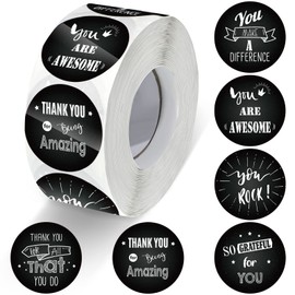 1000 Pcs Kudos Appreciation Stickers Retro You are Awesome Thanks for Being Amazing You Make a Difference Envelope Seals for Graduation Employees Nurses Teacher Appreciation(Chalkboard)