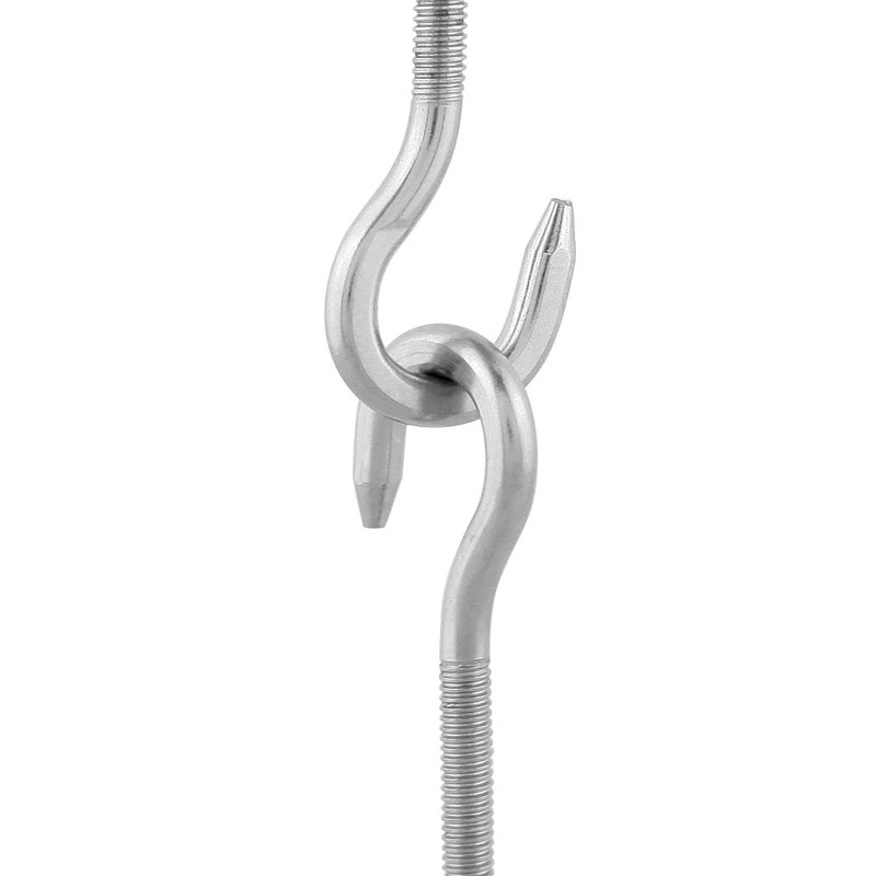 Yasorn 10-pack Edelstahl-Haken Schraube Schraube M4