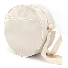 Yoga Wheel Bag,Gym Storage Handbag,Roller Ring Wheel Bag,Accessories Storage Carrier,Yoga Carrier,with Adjustable Strap, Suitable for All Sport Lovers, Large Capacity,Beige