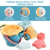 Dewocke 17-Piece Beach Sand Toy Set with Water Wheel, Beach