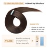 YILITE Dark Brown Tape in Hair Extensions Human Hair 22