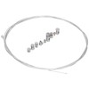 2 Meters Steel Brake Cable with 9pcs Repair Nipples Accessories