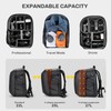 RaLeno Camera Backpack Bag, 22L+5L (Expandable Compartment) Waterproof Camera Case