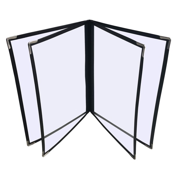 Laxioriew A4 Menu Covers 4 Page 8 Views Menu Holder