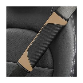 AUCELI Carbon Fiber Seat Belt Covers - Stylish Shoulder Protectors