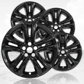 Upgrade Your Auto 18" 4pc Gloss Black Wheel Skins (Set of 4) for Ford Edge 2019-2020