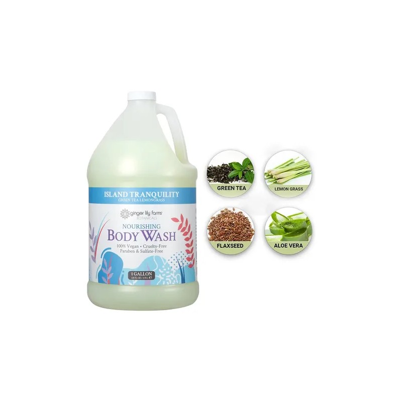 Gel De Ducha Nutritivo Ginger Lily Farms Botanicals, Island