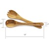 Forest Decor Salad Server Wooden Utensil Set, Olive Wood Spoon