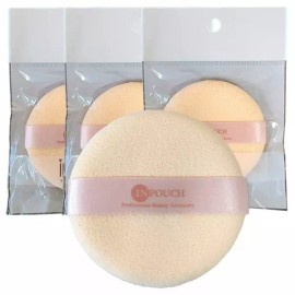 인파우치 원형 보세캐론 퍼프 소 3개 메이크업 분첩 뷰티소품 파운데이션 Round Pouch Bosse Caron Puff Small 3pcs Makeup Blending Sponge Beauty Tool Foundation