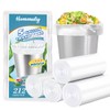 Hommaly 5 Gallon 212pcs Small Clear Trash Bags Strong Clear