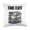 Smart Watch Time Flies Throw Pillow