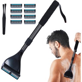 Retractable Long Handle Back Shaver for Men