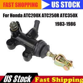 realtop3 1x Rear Brake Master Cylinder for Honda ATC200X ATC250R ATC350X 1983 -1986