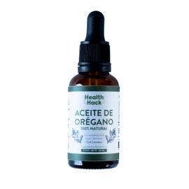 Health Hack Aceite De Orégano | Calidad Premium 100% Natural | Defensas Y Digestión | Antiviral y Antibacteriano | 78.82% Carvacrol | Con Aceite de Oliva | Aplicación Interna Y Externa | Anti-Ox
