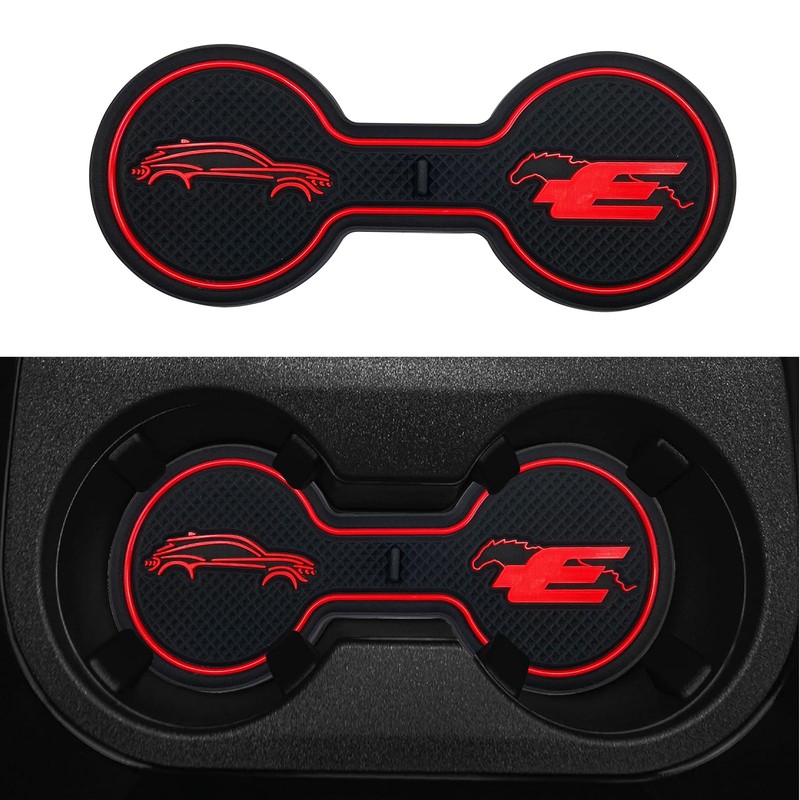 LSAUTO Compatible for Ford Mustang Mach-E Car Cup Holder Coaster,
