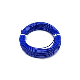 1/16" Coated to 3/32" Diameter, 7x7 Construction, Blue Vinyl Coated Cable (100 ft Coil)
