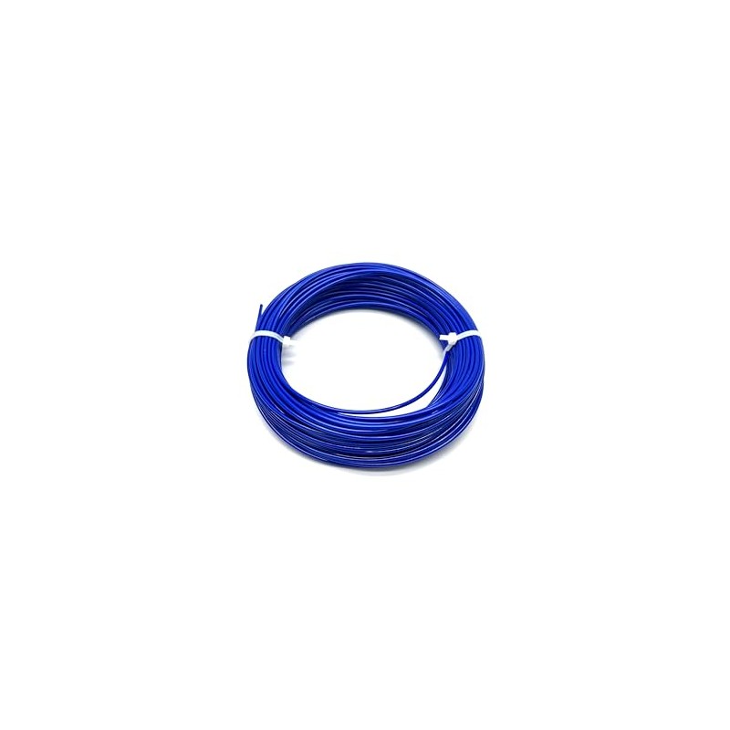 1/16" Coated to 3/32" Diameter, 7x7 Construction, Blue Vinyl Coated