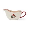 Cooksmart Christmas Robins Retreat Stoneware Gravy Boat
