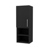NicBex Dora-BS-00116-LWJ Storage Cabinets, 9.84"x11.81"x31.57", Black