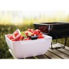 APS GF136 Melamine Square Bowl, 19 cm Item Length, Pure