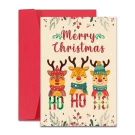 Raddimelo Christmas Cards with Envelopes, Funny Stocking Stuffers for Adults, Vintage Christmas Cards, Wife Christmas Gift Ideas, Holiday Gifts for Son Daughter Dad Mom Friends, White Elephant Gifts