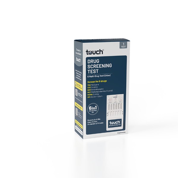 TouchBio 6 Multi-Drug Test - Urine (1 Test)