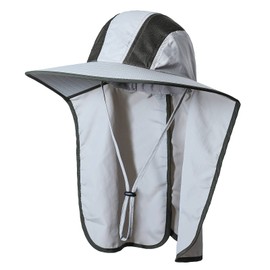 Wide Brim Sun Hat with Neck Flap Men Women UV Protection Sun Hat for Camping Hiking Fishing